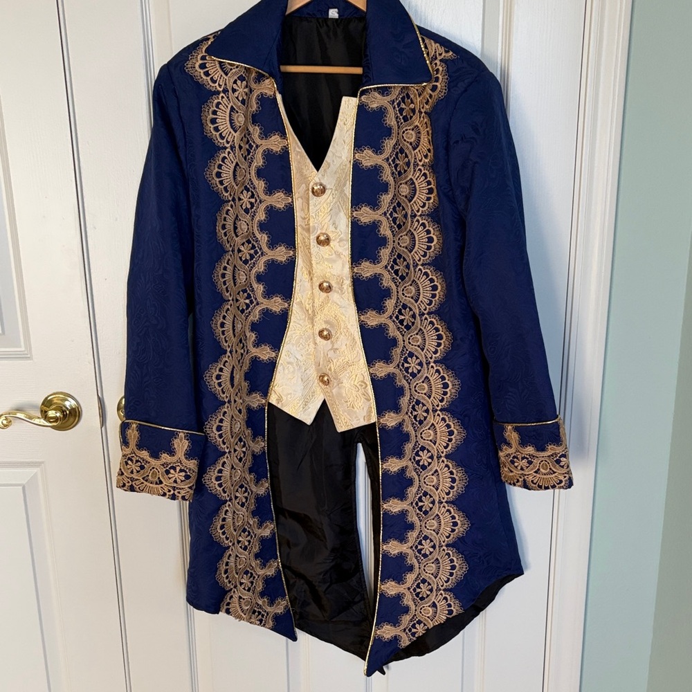 Regal Navy and Gold Men's Jacket